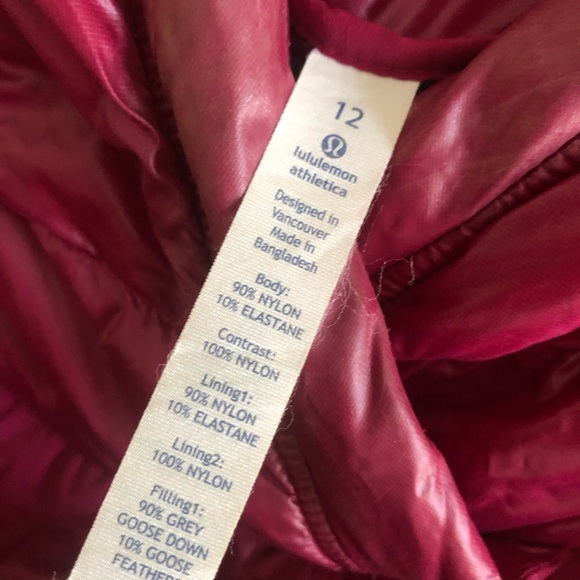 Lululemon Athletica Down Right Cozy Pullover Jacket Size 12 - Picture 8 of 8
